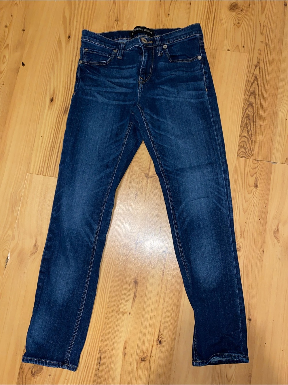 Express Women’s Straight Leg Jeans - Dark Blue